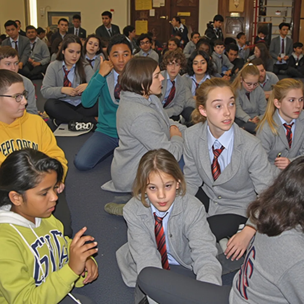 Kulturelle Veranstaltung in der Rerepeating Schule